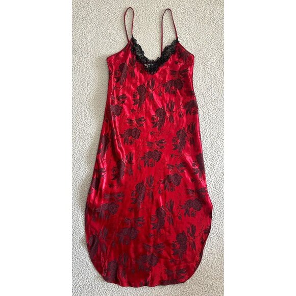 Vintage 90s Slip Dress Fairy Grunge Dark Romantic Goth Vampire - Picture 1 of 16